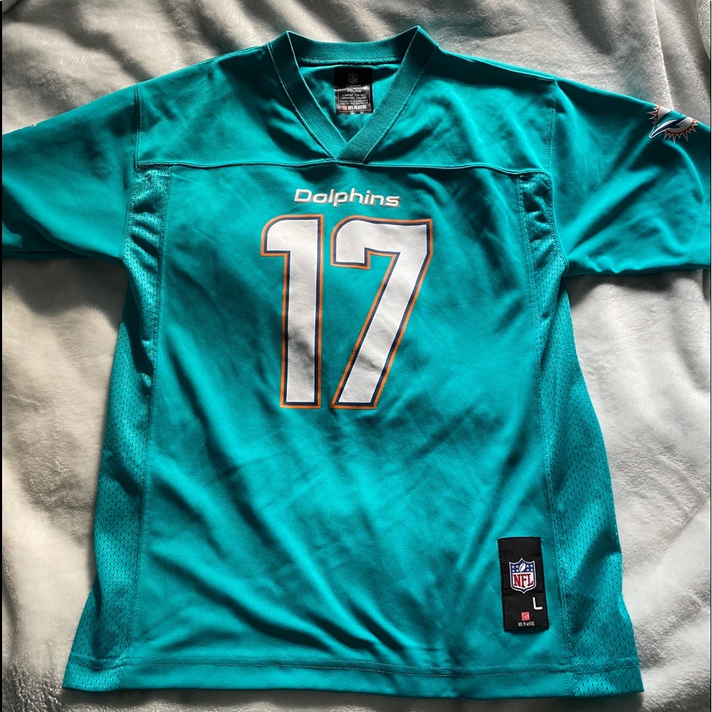 NWOT YOUTH MIAMI DOLPHINS JERSEY